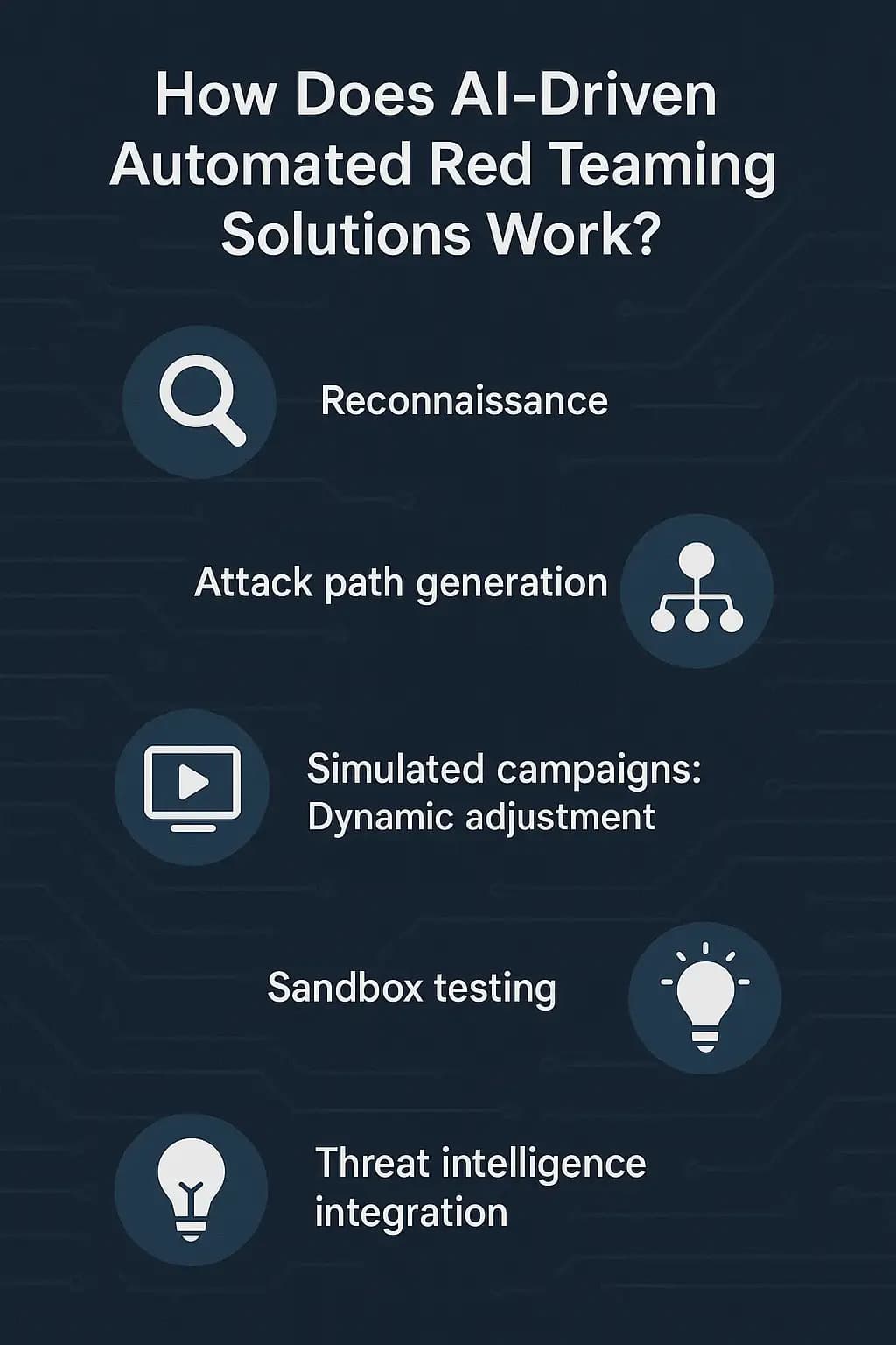 How Does AI-Driven Automated Red Teaming Solutions Work?